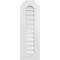 Ekena Millwork Octagonal Top Surface Mount PVC Gable Vent: Functional, w/ 3-1/2"W x 1"P Standard Frame, 12"W x 36"H GVPOT12X3601SF - alternate 1
